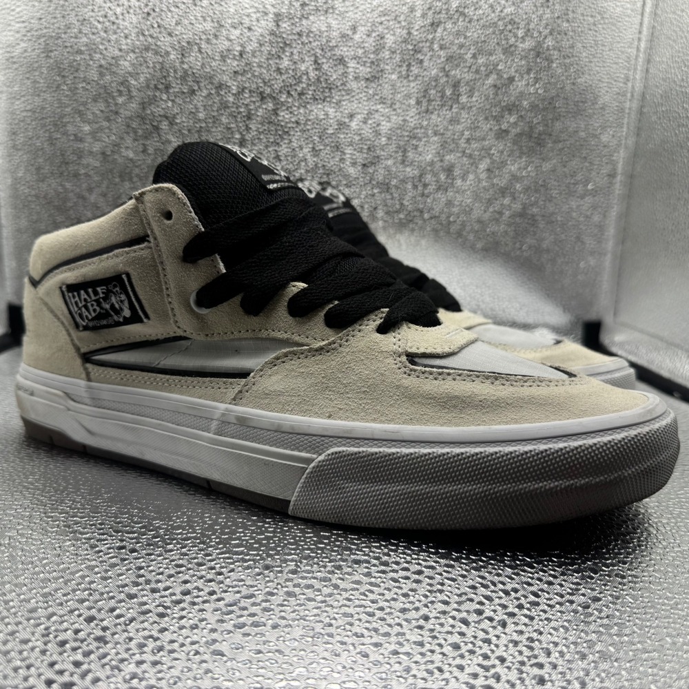 Size 12 Vans Half Cab Sneakers Mens Tan Excellent Suede Ripstop Wafflecup Skate